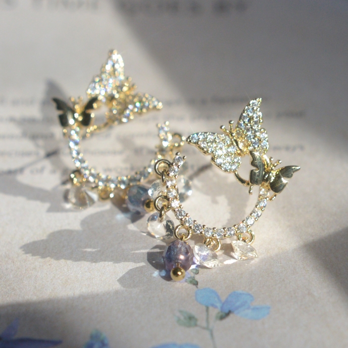 Butterfly Wreath Earrings - Image 6